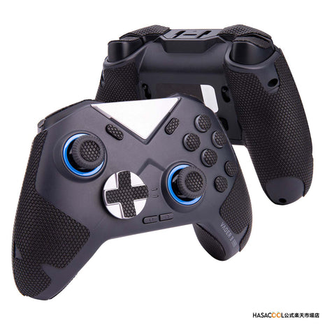 TALONGAMES FLYDIGI VADER 4 PRO / VADER 3 PRO コントローラー用 コントローラーグリップ Grip tape グリップ力強化 吸汗力強 アンチスリップテープ グリップ テープ アクションボタン図形提示付き 滑り止め カット済 1セット入り ブラック