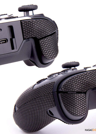 TALONGAMES FLYDIGI VADER 4 PRO / VADER 3 PRO コントローラー用 コントローラーグリップ Grip tape グリップ力強化 吸汗力強 アンチスリップテープ グリップ テープ アクションボタン図形提示付き 滑り止め カット済 1セット入り ブラック