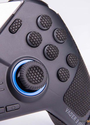 TALONGAMES FLYDIGI VADER 4 PRO / VADER 3 PRO コントローラー用 コントローラーグリップ Grip tape グリップ力強化 吸汗力強 アンチスリップテープ グリップ テープ アクションボタン図形提示付き 滑り止め カット済 1セット入り ブラック