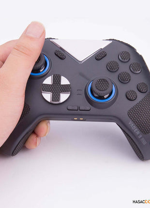 TALONGAMES FLYDIGI VADER 4 PRO / VADER 3 PRO コントローラー用 コントローラーグリップ Grip tape グリップ力強化 吸汗力強 アンチスリップテープ グリップ テープ アクションボタン図形提示付き 滑り止め カット済 1セット入り ブラック
