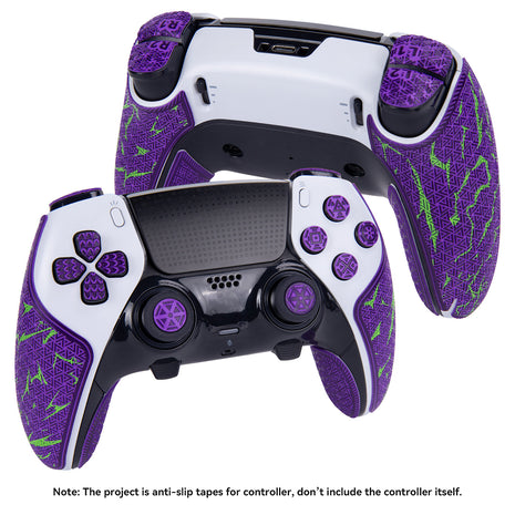 【 グリップ力強化 & ボタン図形付き 】 TALONGAMES PS5 Edge コントローラーグリップ Eliteバージョン アンチスリップテープ PlayStation 5 DualSense Edge グリップ力強化 吸汗力強化 革新素材 ラバー部分残留なし アクションボタン図形提示