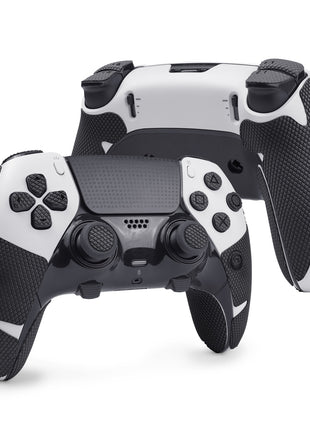 【 アクションボタン図形提示 】TALONGAMES PS5 コントローラーグリップ テープ   アンチスリップテープ PlayStaion 5 DualSense  滑り止め グリップシール  [ グリップ部分 + 十字キーパッド + ボタン+トリガー ] (PS5 DualSense Edge 用, Pro version - Black)(TC34)