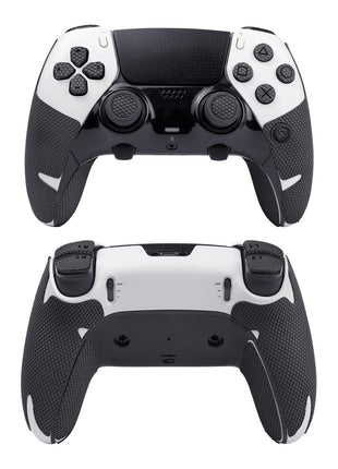 【 アクションボタン図形提示 】TALONGAMES PS5 コントローラーグリップ テープ   アンチスリップテープ PlayStaion 5 DualSense  滑り止め グリップシール  [ グリップ部分 + 十字キーパッド + ボタン+トリガー ] (PS5 DualSense Edge 用, Pro version - Black)(TC34)