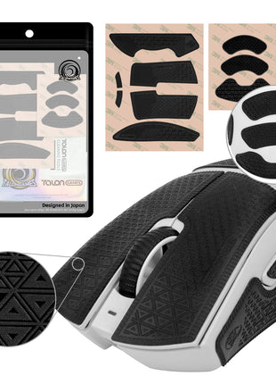 【送料無料】TALONGAMES マウスグリップ テープ Ultraバージョン Razer DeathAdder V3 Pro ゲーミングマウス 用 極薄 0.5mm 優れる吸水性 アンチスリップ テープ ゲーミングマウス用 滑り止めグリップテープ カット済【日本正規代理店保証品】