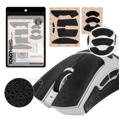 【送料無料】TALONGAMES マウスグリップ テープ Ultraバージョン Razer DeathAdder V3 Pro ゲーミングマウス 用 極薄 0.5mm 優れる吸水性 アンチスリップ テープ ゲーミングマウス用 滑り止めグリップテープ カット済【日本正規代理店保証品】