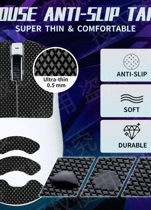 【送料無料】TALONGAMES マウスグリップ テープ Mouse Grip Tape Razer Deathadder V3 Pro 用 極薄 0.5mm 優れる吸水性 アンチスリップ テープ ゲーミングマウス用 滑り止めグリップテープ カット済【 日本正規代理店保証品 】 (TF28)