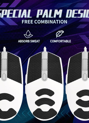 【送料無料】TALONGAMES マウスグリップ テープ Mouse Grip Tape Logicool G102 / G203 / G304 / G305 / G Pro 有線 用 極薄 0.5mm 優れる吸水性 アンチスリップ テープ ゲーミングマウス用 滑り止めグリップテープ カット済 (TF21)