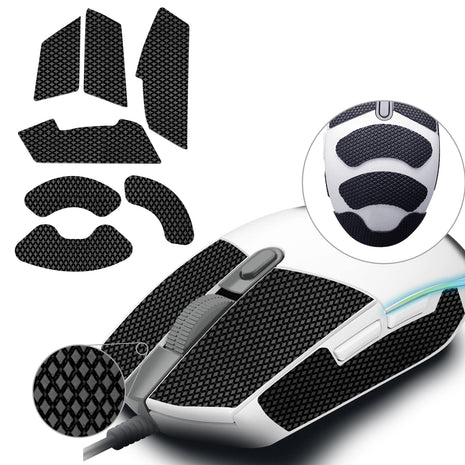 【送料無料】TALONGAMES マウスグリップ テープ Mouse Grip Tape Logicool G102 / G203 / G304 / G305 / G Pro 有線 用 極薄 0.5mm 優れる吸水性 アンチスリップ テープ ゲーミングマウス用 滑り止めグリップテープ カット済 (TF21)