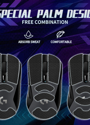 【送料無料】TALONGAMES マウスグリップ テープ Mouse Grip Tape Logicool G403 / G603 / G703用 極薄 0.5mm 優れる吸水性 アンチスリップ テープ ゲーミングマウス用 滑り止めグリップテープ カット済【 日本正規代理店保証品 】 (TF14)