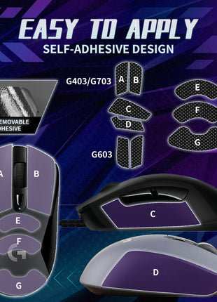 【送料無料】TALONGAMES マウスグリップ テープ Mouse Grip Tape Logicool G403 / G603 / G703用 極薄 0.5mm 優れる吸水性 アンチスリップ テープ ゲーミングマウス用 滑り止めグリップテープ カット済【 日本正規代理店保証品 】 (TF14)
