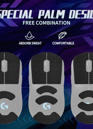 【送料無料】TALONGAMES マウスグリップ テープ Mouse Grip Tape Logicool G PRO Wireless 無線用 極薄 0.5mm 優れる吸水性 アンチスリップ テープ ゲーミングマウス用 滑り止めグリップテープ カット済 (TF12)