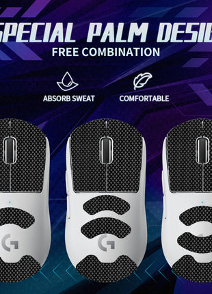 【送料無料】TALONGAMES マウスグリップ テープ Mouse Grip Tape Logicool G PRO X Superlight Wireless 2代 無線用 極薄 0.5mm 優れる吸水性 アンチスリップ テープ ゲーミングマウス用 滑り止めグリップテープ カット済