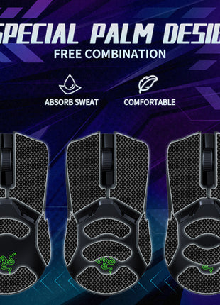 【送料無料】TALONGAMES マウスグリップ テープ Mouse Grip Tape Razer Viper / Viper Ultimate / Viper 8KHz 用 極薄 0.5mm 優れる吸水性 アンチスリップ テープ ゲーミングマウス用 滑り止めグリップテープ カット済【 日本正規代理店保証品 】 (TF17)