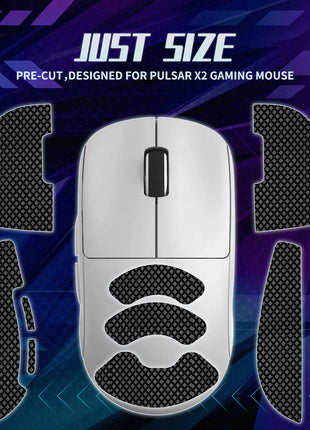 【送料無料】TALONGAMES マウスグリップ テープ Mouse Grip Tape Pulsar X2 用 極薄 0.5mm 優れる吸水性 アンチスリップ テープ ゲーミングマウス用 滑り止めグリップテープ カット済【 日本正規代理店保証品 】 (TF23)