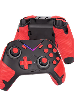 TALONGAMES FLYDIGI VADER 4 PRO / VADER 3 PRO コントローラー用 コントローラーグリップ Grip tape グリップ力強化 吸汗力強 アンチスリップテープ グリップ テープ アクションボタン図形提示付き 滑り止め カット済 1セット入り ブラック レッド