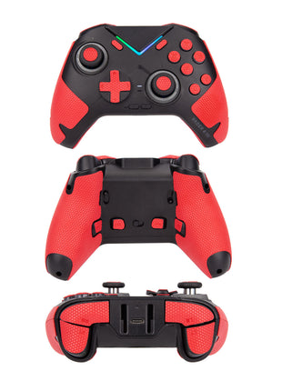 TALONGAMES FLYDIGI VADER 4 PRO / VADER 3 PRO コントローラー用 コントローラーグリップ Grip tape グリップ力強化 吸汗力強 アンチスリップテープ グリップ テープ アクションボタン図形提示付き 滑り止め カット済 1セット入り ブラック レッド