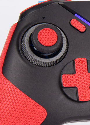 TALONGAMES FLYDIGI VADER 4 PRO / VADER 3 PRO コントローラー用 コントローラーグリップ Grip tape グリップ力強化 吸汗力強 アンチスリップテープ グリップ テープ アクションボタン図形提示付き 滑り止め カット済 1セット入り ブラック レッド