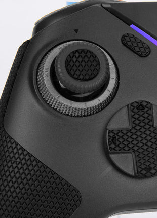 TALONGAMES FLYDIGI VADER 4 PRO / VADER 3 PRO コントローラー用 コントローラーグリップ Grip tape グリップ力強化 吸汗力強 アンチスリップテープ グリップ テープ アクションボタン図形提示付き 滑り止め カット済 1セット入り ブラック レッド