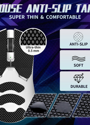 【送料無料】TALONGAMES マウスグリップ テープ Mouse Grip Tape Razer Viper V2 pro 用 極薄 0.5mm 優れる吸水性 アンチスリップ テープ ゲーミングマウス用 滑り止めグリップテープ カット済【 日本正規代理店保証品 】 (TF31)