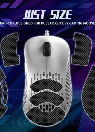 【送料無料】TALONGAMES マウスグリップ テープ Mouse Grip Tape Xlite V2 用 極薄 0.5mm 優れる吸水性 アンチスリップ テープ ゲーミングマウス用 滑り止めグリップテープ カット済【 日本正規代理店保証品 】 (TF24)