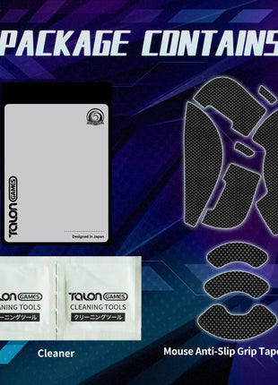 【送料無料】TALONGAMES マウスグリップ テープ Mouse Grip Tape Xlite V2 用 極薄 0.5mm 優れる吸水性 アンチスリップ テープ ゲーミングマウス用 滑り止めグリップテープ カット済【 日本正規代理店保証品 】 (TF24)