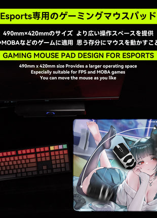 TALONGAMES ゲーミングマウスパッド 星シリーズ eSports マウスパッド ゲーミング専用 布製 クロス 滑り止め機能 ゴムベース エッジ周辺強化 防水加工  eスポーツ 低スピード  Lサイズ Mサイズ 490mm*420mm*5mm 330*260*5mm