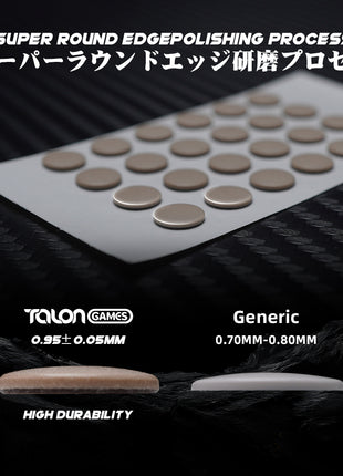 TALONGAMES 磐シリーズ マウスソール ガラスマウスパッド専用 汎用 Razer Logicool GPX2 DEX 円形 ユニバーサル 高耐久 耐摩耗 マウススケート 低ノイズ ゲーミングマウス 【 日本正規代理店保証品 】