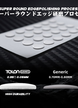 TALONGAMES 雲シリーズ マウスソール 汎用 クロスマウスパッド専用6mm 円形 48個入り ユニバーサル 高耐久 耐摩耗 スピード マウススケート 低ノイズ ゲーミングマウス 【 日本正規代理店保証品 】