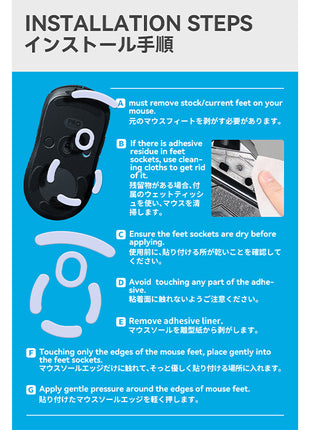 TALONGAMES マウスソール ロジクール Logicool G Pro Wireless ワイヤレス 無線 GPW 用 交換用 2セット入り プレミアム マウススケート マウスフィート 高耐久 超低摩擦 Super Smooth Glide【 日本正規代理店保証品 】(TA14)
