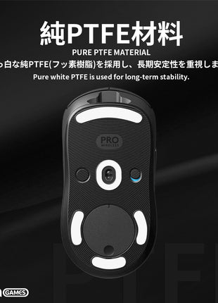 TALONGAMES マウスソール ラウンドエッジ ソール マウスフィート Logicool G Pro Wireless 用 交換用 ゲーミングマウス移動改善 2セット入り 高耐久 低摩擦 Super Smooth 交換用 【 日本正規代理店保証品 】(TA68)