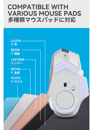 TALONGAMES マウスソール ロジクール Logicool G502 X 有線/無線 ワイヤレス 用 交換用 2セット入り プレミアム グライド マウススケート マウスフィート 高耐久 超低摩擦 Super Smooth【 日本正規代理店保証品 】(TA23)