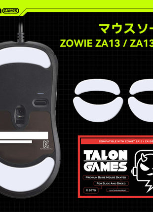 TALONGAMES マウスソール ZOWIE ZA13 / ZA13B 用 交換用 ２セット入り プレミアム グライド マウススケート マウスフィート 用 2sets 高耐久 超低摩擦 Super Smooth 交換用【 日本正規代理店保証品 】(TA33)
