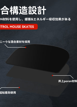【 コントロール重視タイプ 】 TALONGAMES コントロール バージョン マウスソール Razer DeathAdder V4 Pro ワイヤレス 用 交換用 2セット入り 高耐久 低摩擦 Super Smooth 交換用 【 日本正規代理店保証品 】