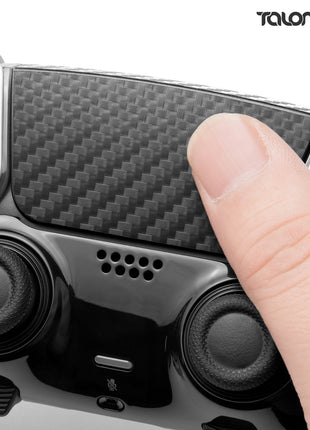 TALONGAMES PS5 DualSense Edge コントローラー用 タッチパッド プロテクター PlayStation5 コントローラー 用 保護シール  2個入り 貼り付け簡単 簡単保護 保護テープ 保護シール タッチパッドカバー (カーボンファイバブラック) (TD35)
