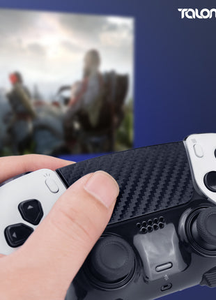 TALONGAMES PS5 DualSense Edge コントローラー用 タッチパッド プロテクター PlayStation5 コントローラー 用 保護シール  2個入り 貼り付け簡単 簡単保護 保護テープ 保護シール タッチパッドカバー (カーボンファイバブラック) (TD35)