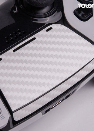 TALONGAMES PS5 DualSense Edge コントローラー用 タッチパッド プロテクター PlayStation5 コントローラー 用 保護シール  2個入り 貼り付け簡単 簡単保護 保護テープ 保護シール タッチパッドカバー(カーボンファイバホワイト)(TD57)