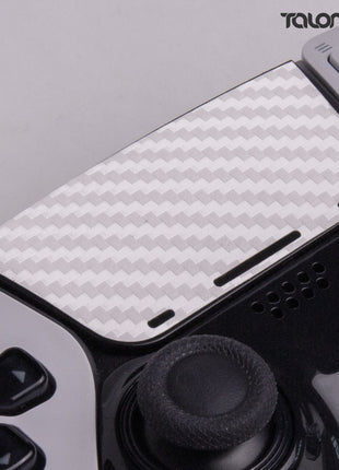 TALONGAMES PS5 DualSense Edge コントローラー用 タッチパッド プロテクター PlayStation5 コントローラー 用 保護シール  2個入り 貼り付け簡単 簡単保護 保護テープ 保護シール タッチパッドカバー(カーボンファイバホワイト)(TD57)