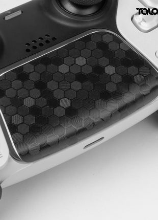 TALONGAMES PS5 DualSense コントローラー 用 タッチパッド プロテクター PlayStation5 コントローラー 用 保護シール 2個入り  取り付け簡単 簡単保護  保護テープ 保護スキン タッチパッドカバー ( ハニカムブラック )(TD44)