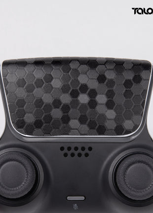 TALONGAMES PS5 DualSense コントローラー 用 タッチパッド プロテクター PlayStation5 コントローラー 用 保護シール 2個入り  取り付け簡単 簡単保護  保護テープ 保護スキン タッチパッドカバー ( ハニカムブラック )(TD44)