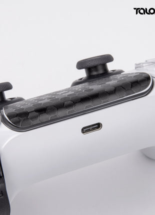 TALONGAMES PS5 DualSense コントローラー 用 タッチパッド プロテクター PlayStation5 コントローラー 用 保護シール 2個入り  取り付け簡単 簡単保護  保護テープ 保護スキン タッチパッドカバー ( ハニカムブラック )(TD44)