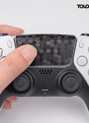 TALONGAMES PS5 DualSense コントローラー 用 タッチパッド プロテクター PlayStation5 コントローラー 用 保護シール 2個入り  取り付け簡単 簡単保護  保護テープ 保護スキン タッチパッドカバー ( ハニカムブラック )(TD44)