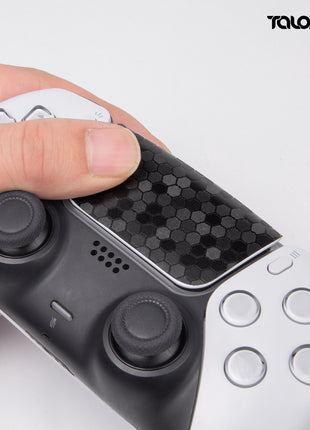 TALONGAMES PS5 DualSense コントローラー 用 タッチパッド プロテクター PlayStation5 コントローラー 用 保護シール 2個入り  取り付け簡単 簡単保護  保護テープ 保護スキン タッチパッドカバー ( ハニカムブラック )(TD44)
