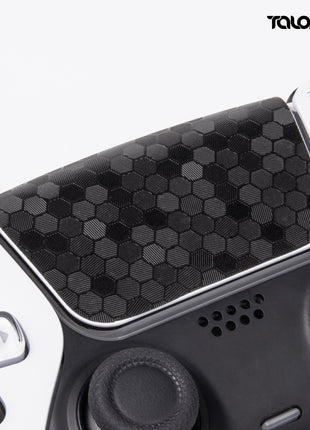 TALONGAMES PS5 DualSense コントローラー 用 タッチパッド プロテクター PlayStation5 コントローラー 用 保護シール 2個入り  取り付け簡単 簡単保護  保護テープ 保護スキン タッチパッドカバー ( ハニカムブラック )(TD44)