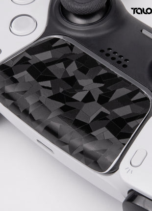 TALONGAMES PS5 DualSense コントローラー 用 タッチパッド プロテクター PlayStation5 ワイヤレスコントローラー 用 保護シール 保護テープ タッチパッドカバー 爽やかな触り心地 (3D ダイヤモンドブラック) (TD47)