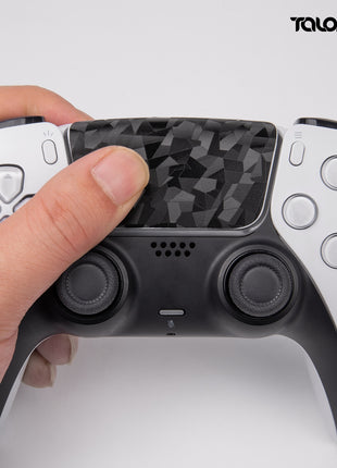 TALONGAMES PS5 DualSense コントローラー 用 タッチパッド プロテクター PlayStation5 ワイヤレスコントローラー 用 保護シール 保護テープ タッチパッドカバー 爽やかな触り心地 (3D ダイヤモンドブラック) (TD47)
