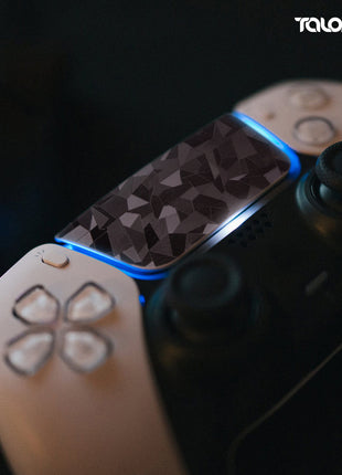 TALONGAMES PS5 DualSense コントローラー 用 タッチパッド プロテクター PlayStation5 ワイヤレスコントローラー 用 保護シール 保護テープ タッチパッドカバー 爽やかな触り心地 (3D ダイヤモンドブラック) (TD47)