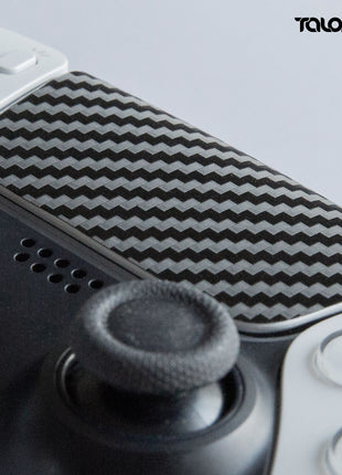 TALONGAMES PS5 DualSense コントローラー 用 タッチパッド プロテクター PlayStation5 コントローラー 用 保護シール 2個入り 取り付け簡単 簡単保護 保護テープ 保護スキン タッチパッドカバー (カーボンファイバブラック)(TD11)