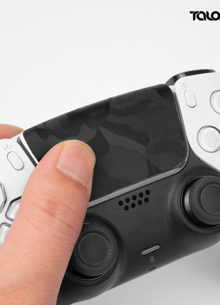 TALONGAMES PS5 DualSense コントローラー 用 タッチパッド プロテクター PlayStation5 コントローラー 用 保護シール 2個入り  取り付け簡単 簡単保護  保護テープ 保護スキン タッチパッドカバー (ミラージュ迷彩 ブラック)(TD45)