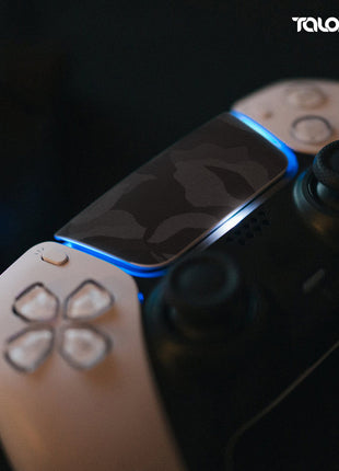 TALONGAMES PS5 DualSense コントローラー 用 タッチパッド プロテクター PlayStation5 コントローラー 用 保護シール 2個入り  取り付け簡単 簡単保護  保護テープ 保護スキン タッチパッドカバー (ミラージュ迷彩 ブラック)(TD45)