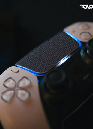 TALONGAMES PS5 DualSense コントローラー 用 タッチパッド プロテクター PlayStation5 コントローラー 用 保護シール 2個入り 取り付け簡単 簡単保護 保護テープ 保護スキン タッチパッドカバー (マトリックスブラック)(TD12)